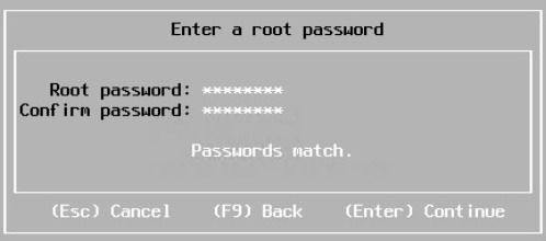 کلمه عبور در نصب ESXi 6.7